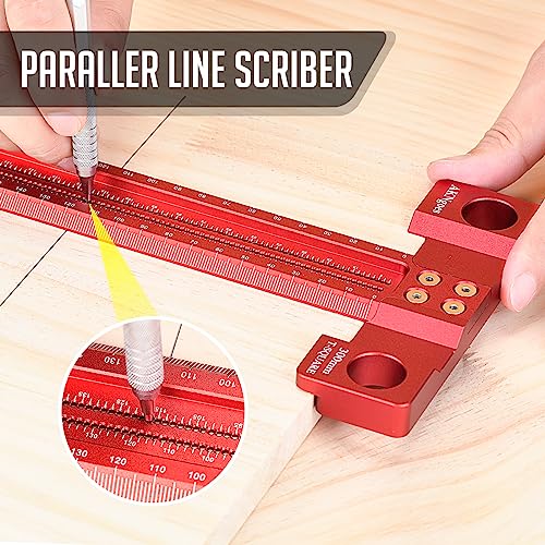 Precision Woodworking T Square 600mm, Reference Square for Layout & Setup - style: 600 mm