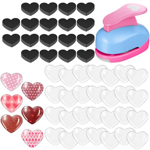 Honeydak 121 Pcs DIY Fridge Magnets Making Kit, Heart - color: Heart