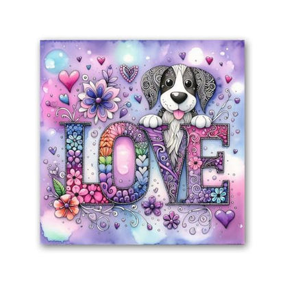 ICYANART Dog Diamond Painting Kits for Adults, Animal Diamond Art for Adult - color: Dog