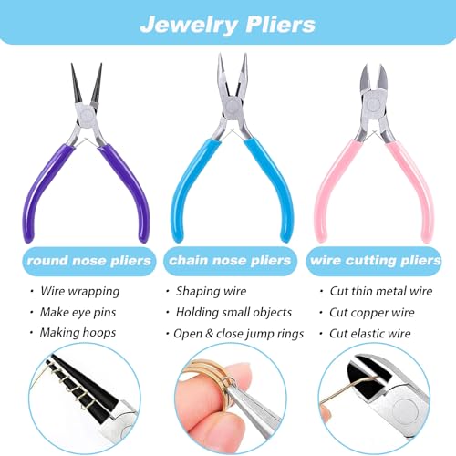 Jewelry Making Supplies Kits Repair Tools for Adults with jewelry findings - color: Multicolor