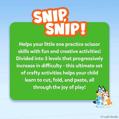 Skillmatics Snip Snip Bluey, Scissor Skills Toy, Felt Craft, Gift for Kids - style: 3. Bluey