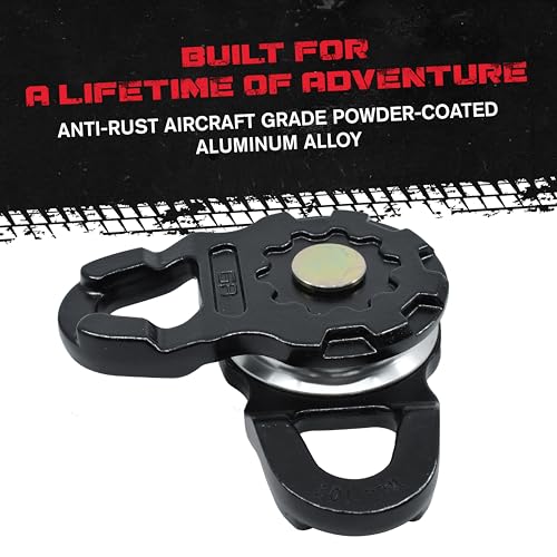 GearAmerica Ultra Snatch Block Pulley 20T - Aluminum, Black - Off-Road - color: Ultra Black