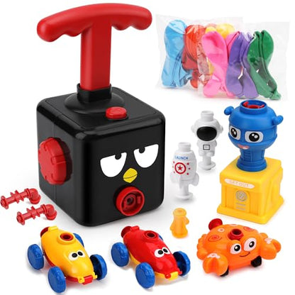 Balloon Launcher Car Toy Set, Balloon Powered Car for Kids 3+, Party Supplies, Blackbird