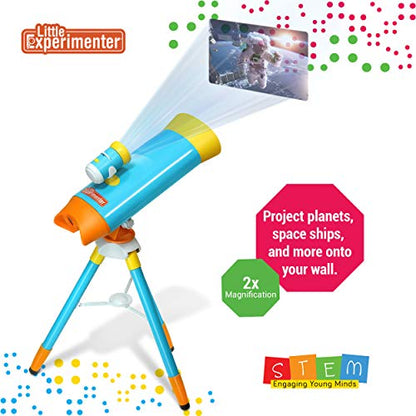Little Experimenter Projector Telescope, 24 Space Images, STEM Kids 3-12