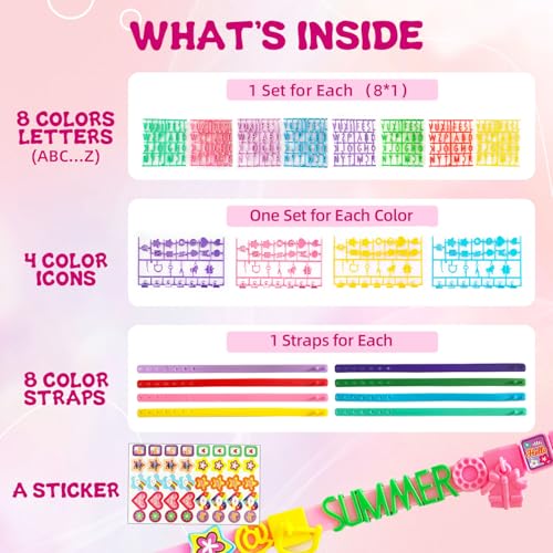 Friendship Bracelet Kit, DIY Jewelry Making Kit for Girl Ages 5-12 - color: Vibrant