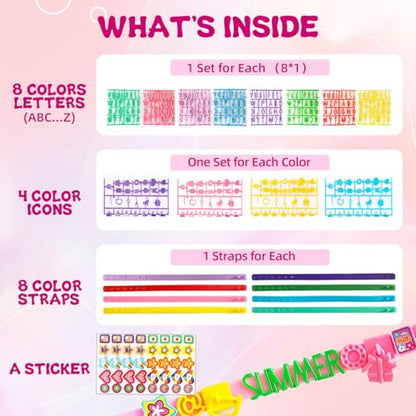 Friendship Bracelet Kit, DIY Jewelry Making Kit for Girl Ages 5-12 - color: Vibrant