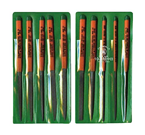 Tsubosan ST01002 File Set, 10 Pieces, Medium - style: 10 Medium