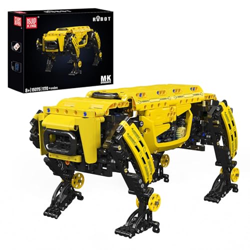 Mould King Robot Dog Building Set, Remote Controlled Robot Dog Toy for Kids, Mechanical Robot to Build, DIY Building Set as STEM Project/Collectibles (936 Pieces)