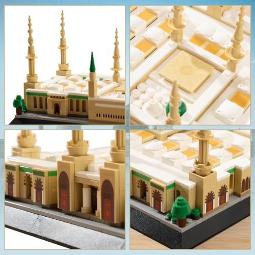 Oichy Prophet's Mosque Building Blocks Set Landmark Architecture Model Kit - color: Prophet's Mosque Set