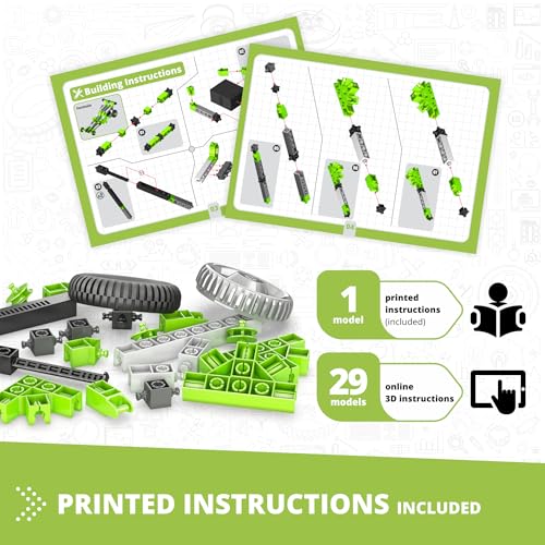 Engino: Creative Builder - 30-In-1 Multimodel Series, Toy Vehicles Brick Set, Motorized, Snap Assembly Construction, Young Engineer STEM Kit, Kids 7+ - style: 30-In-One