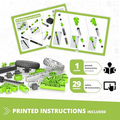 Engino: Creative Builder - 30-In-1 Multimodel Series, Toy Vehicles Brick Set, Motorized, Snap Assembly Construction, Young Engineer STEM Kit, Kids 7+ - style: 30-In-One