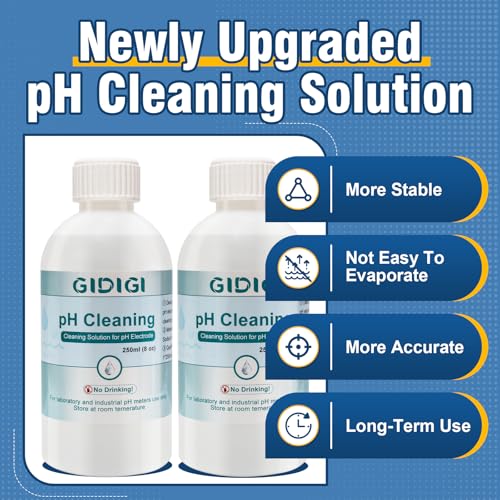pH Cleaning Solution 250 ml x 2 and pH Electrodes Storage Solution - color: White