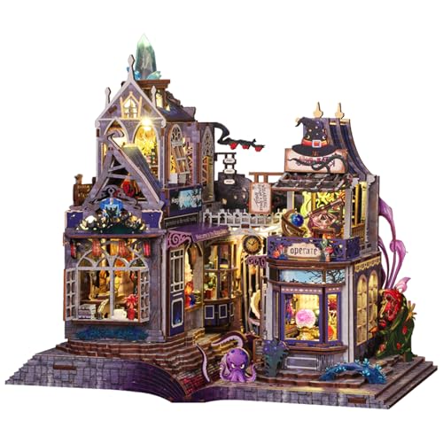 Spilay DIY Miniature House Kit for Adults, Miniature Dollhouse Building Kit - color: The Gate of the Secrep Realm