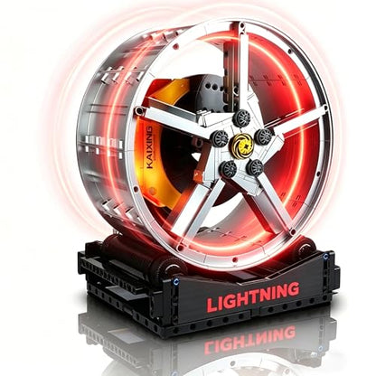 Motorized LED Race Car Wheel Hub Building Set 360°Rotate 578PCS Age 8+ - style: T2022