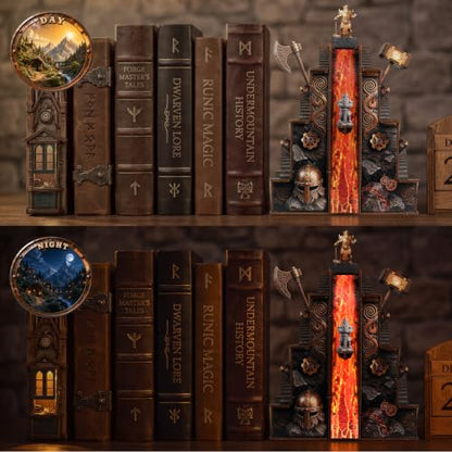 NookMaster Book Nook Kit with LED Light DIY Miniature Dollhouse for Adults - color: Ironpeak Forgeworks