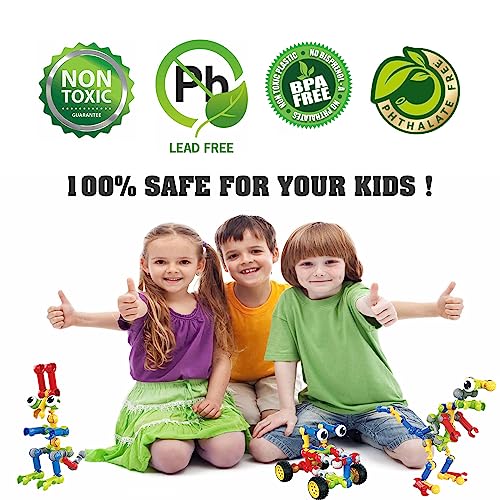 Huaker STEM Building Toys for 3 4 5 6 7 8 Year Old Boys Girls Birthday Gift - style: 180