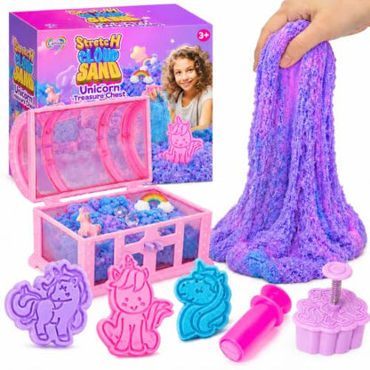 Carolart Unicorn Cloud Sand Sensory Kit, Sand Toys for Kids, Play Sand - style: unicorn