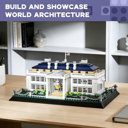 ArtorBricks White House Architecture Building Blocks Set, 894 Pieces Miniature Model Kit for Adults, Washington DC Landmark Collection, Intricate Home Office Desk Decor, Creative Gift for Hobbyists