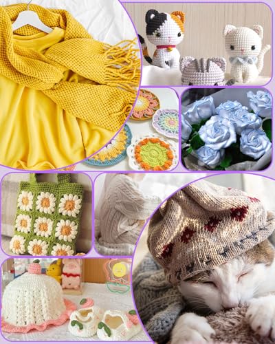 Aeelike Crochet Kit for Beginners Adults Kids, Complete Crochet Set, Purple - color: Purple