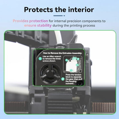 Creality K2 Plus Extruder Front Cover, Original Official K2/ K2 Pro Extruder Kit, Support 1.75mm Filament Extruded, K2 Plus Combo Extruder Assembly for Smooth and Precise Feed, Durable 3D Printer Part - style: K2 Series Extruder Front Cover