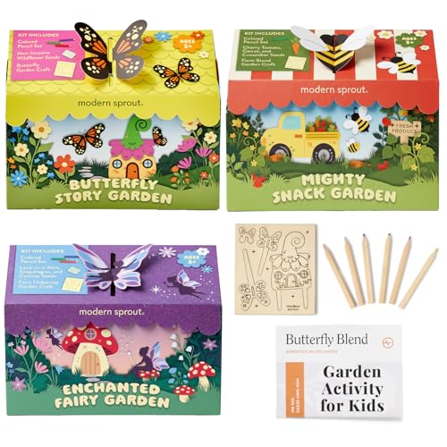 Modern Sprout Magical Minds Garden Kit - Seed Starter Kit for Kids