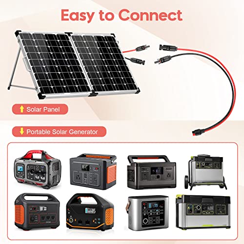 10AWG Solar Panel to Anderson Connector Adapter Extension Cable,1.6FT - size: 1.6FT