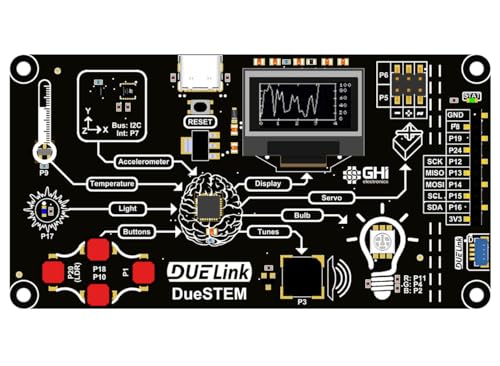 DUELink DueSTEM: The All-in-one Complete STEM Educational microcomputer. Compatible with MicroBlocks, Python, and Arduino
