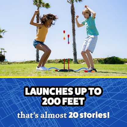 Stomp Rocket Original Dueling Rocket Launcher for Kids, 4 Rockets - style: Dueling Launcher + 4 Rockets