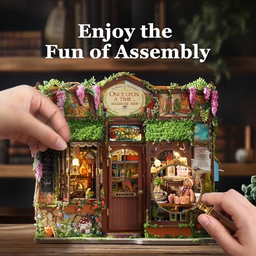 Miniature House Kit, Dollhouse Kit, Miniature Kit, DIY Mini House Building Kit for Adult Teen, Fairy Tale Wonderhouse Dollhouse Shop - color: Fairy Tale Wonderhouse