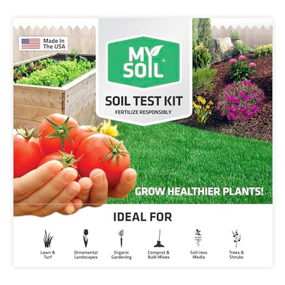 MySoil Soil Test Kit, Unlock Your Lawn & Garden Potential, Complete & Accurate Nutrient and pH Analysis with Recommendations Tailored to Your Soil and Plant Needs - size: 1 Kit