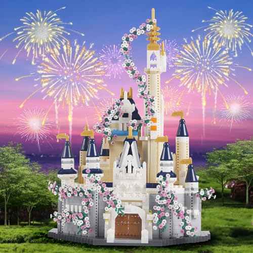 DSN Dream Castle Micro mini Building Blocks Not Compatible with Lego Size - color: Castle
