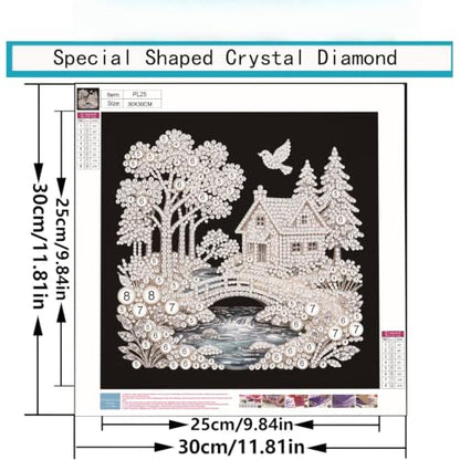 BYGFHLYW Pearl House Diamond Painting Kits for Adults,5D Diamond Art - color: PL25-1