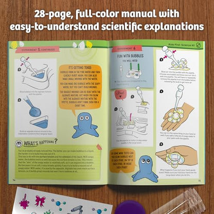 Thames & Kosmos Kids First Science Kit | STEM Learning, Intro to Chemistry for Ages 5+ | Safe & Educational Lab Setup with 20+ Durable Tools, 12 Experiments | Explore Lab Skills & Science Concepts