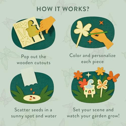 Modern Sprout Magical Minds Garden Kit - Seed Starter Kit for Kids