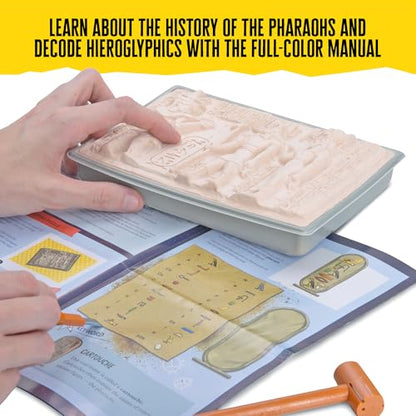 Thames & Kosmos I Dig It! Treasure – Egyptian Artifacts Excavation Kit | Explore Archaeology, Ancient Egypt & Hieroglyphics | Dig Out Collectible Relics & Minerals | Safe, Fun Educational Activity