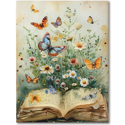 Diamond Art Kits for Adults,Wildflower Butterflie Diamond Painting Kits - color: Wildflower Butterfly Book-1