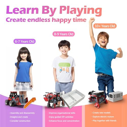 Apitor Robot B 8-in-1 Monster Truck Building Kit STEM Toys for Kids 6-12 - style: Robot B