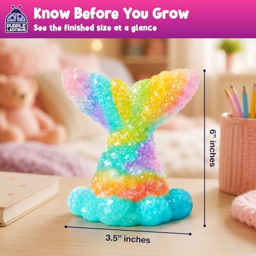 Crystal Growing Kit for Kids Ages 6-8, Mermaid STEM Science Craft Toy - color: Mermaid Crystal