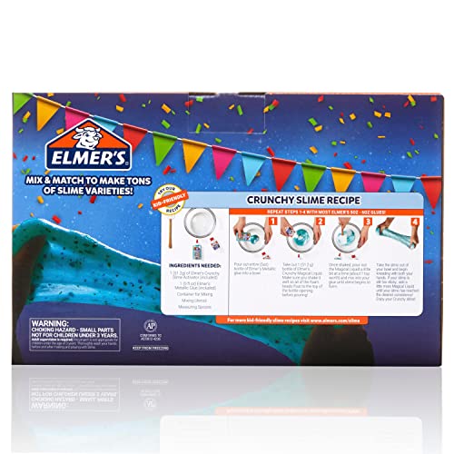 Elmer's Celebration Slime Kit, Complete Slime Supplies, Includes Assorted Magical Liquid Slime Activators and Liquid Glues, 10 Count - Kids Activity, Creative Fun, Arts & Crafts - style: Celebration Slime Kit