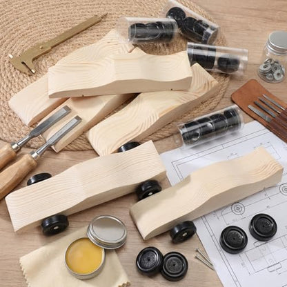6 Sets Derby Car Kits, Pre-Cut Muscle Car Body
