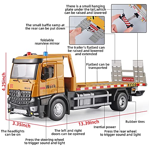 OANMYJJO Construction Truck Toys for Boys, Diecast Kid Play Tow Truck - color: Tow Truck