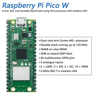 Freenove Mecanum Wheel Car Kit for Raspberry Pi Pico W (Included) (Compatible with Arduino IDE), Dot Matrix Expressions, Obstacle Avoidance, Line Tracking, Light Tracing, Colorful Light, App - color: Mecanum Wheels with Raspberry Pi Pico W