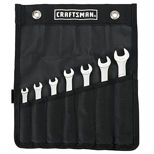 CRAFTSMAN SAE WRENCH SET IN POUCH, 7PC (CMMT21085) - style: SAE Wrench Set