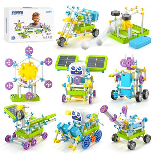 25PCS Circuit Blocks Board for Kids,Build 64 Projects,with 434 PCS STEM Toys,Build 36+ Robot Models with Solar Power, Gears & Sensors,Educational STEM Toys, Great Gift for Toddler Boys & Girls