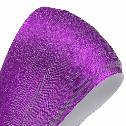 MECCANIXITY 200 Sheets Origami Paper Glitter Stars Papers Purple Fold Paper for Beginner Arts Crafts Projects,0.4 x 8.7 Inch - color: Purple