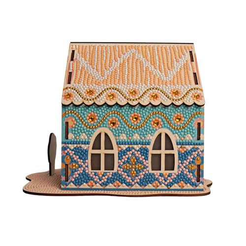 Party Ready 3D Diamond Painting Kit - Mandala Cabin Tapestry DIY Craft Set, Premium Full Drill Diamond Art Kit for Home Decor - style: Mandala Cabin