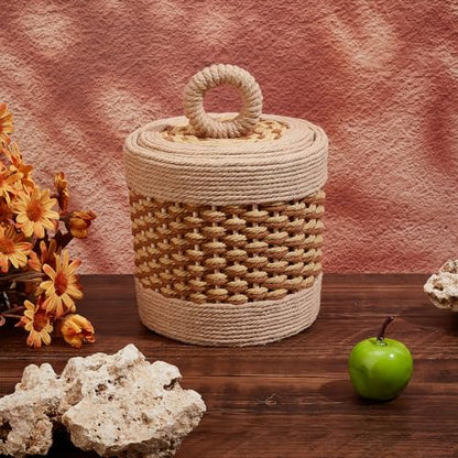 FREEBLOSS Macrame Basket Kit DIY Macrame Kit for Beginners Video Tutorials Basket Weaving Craft Adults Macrame Craft Kit for Gift
