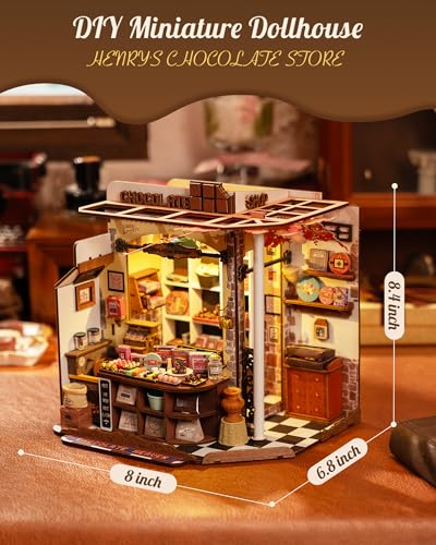 Rolife DIY Miniature House Shop Series - Henry's Chocolate Shop - color: Henry's Chocolate Shop