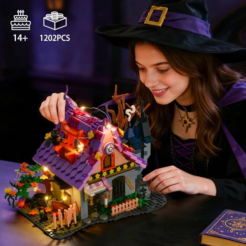 Halloween Haunted House Building Blocks Set 1202 PCS for Adults 14+