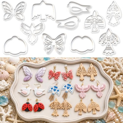 11PCS Butterfly & Bird Polymer Clay Cutters Set - color: Butterfly-16pcs